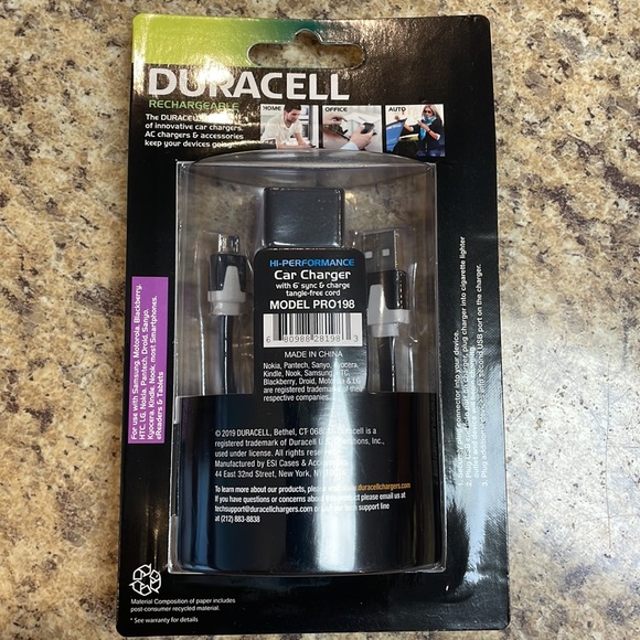 Duracell Hi-Performance Micro USB Car Charger. Dual Ports. 3.1 Amp. 6ft … - Picture 7 of 7